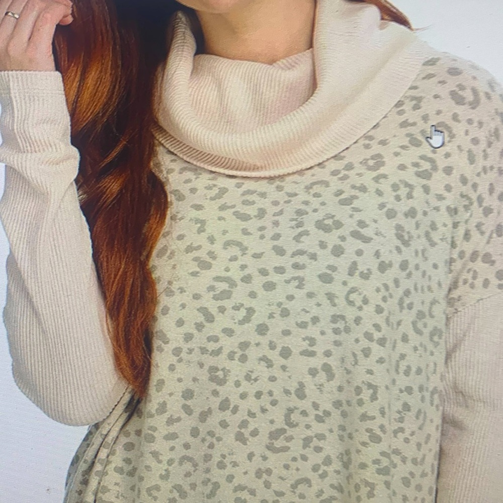 New Cowl neck sharkbite semi fitted ribbed long sleeve - Picture 2 of 6
